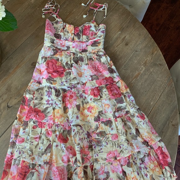 🔥Zimmermann “Honor Tie” Dress BNWT size 1/US4 - Picture 2 of 12